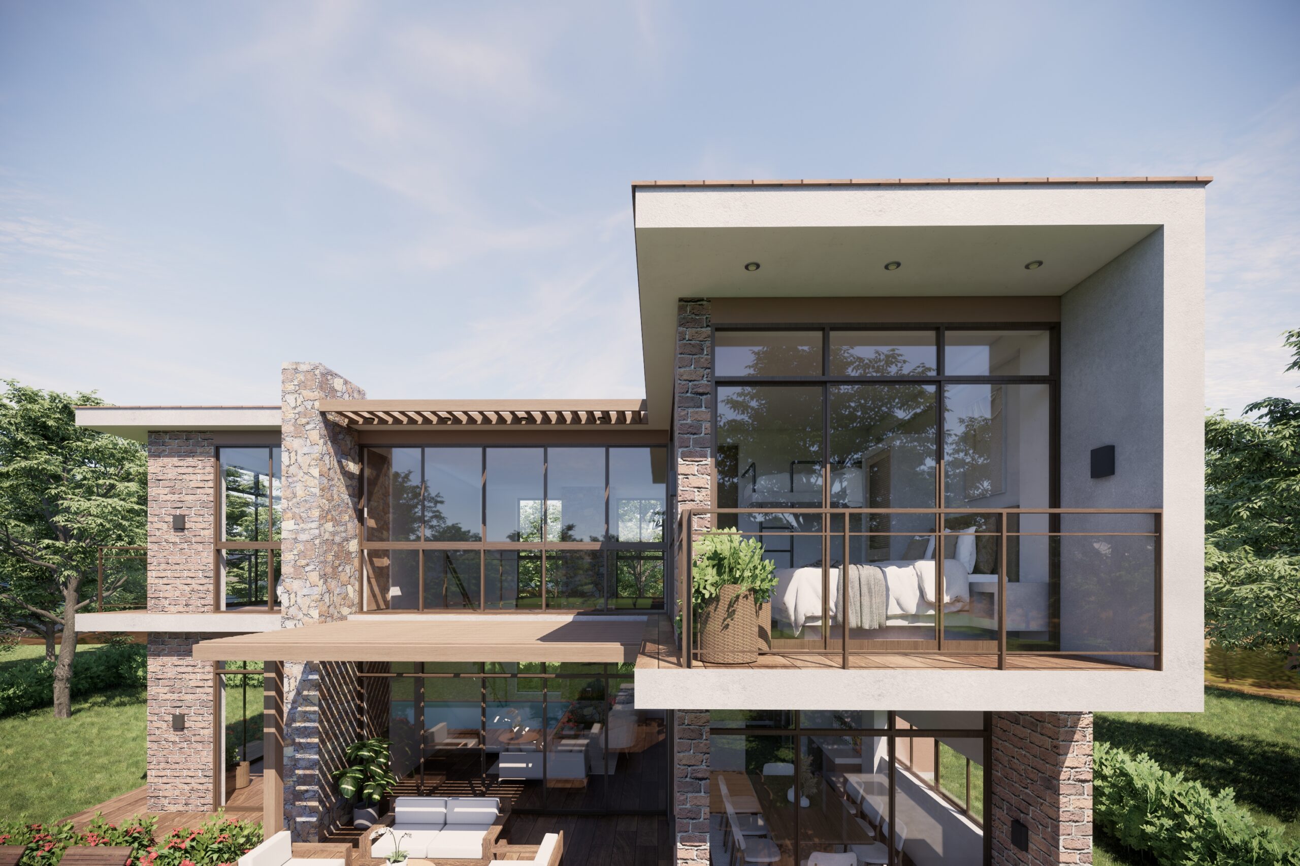 Diseño de casa de campo AZ en Asia