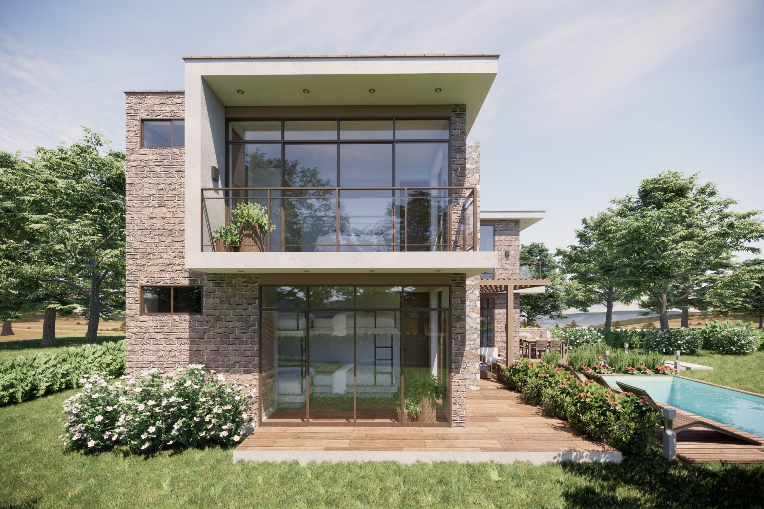 Diseño de casa de campo AZ en Asia