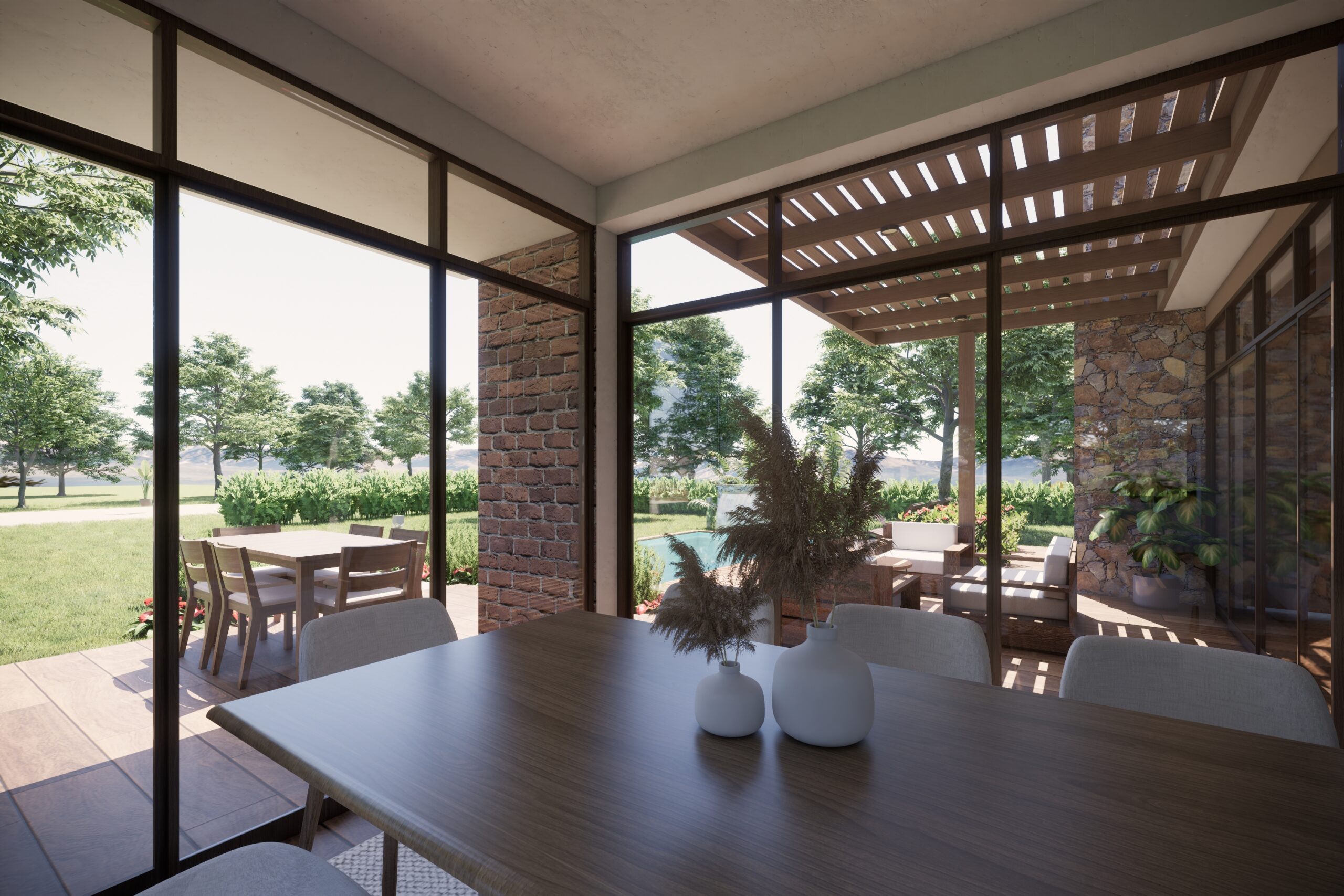 Diseño de casa de campo AZ en Asia