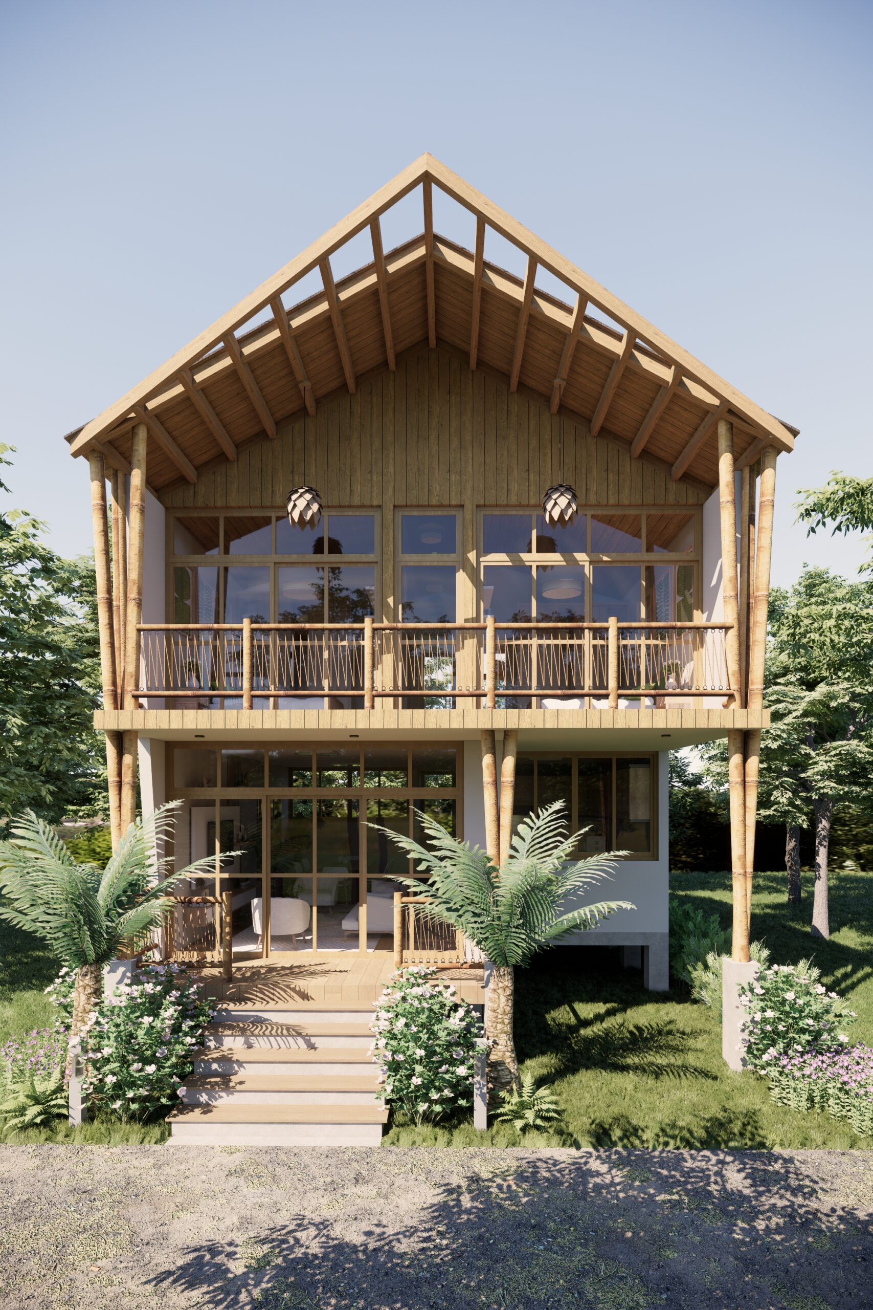 Diseño de casa de campo GE2 en Huacho, Huaura