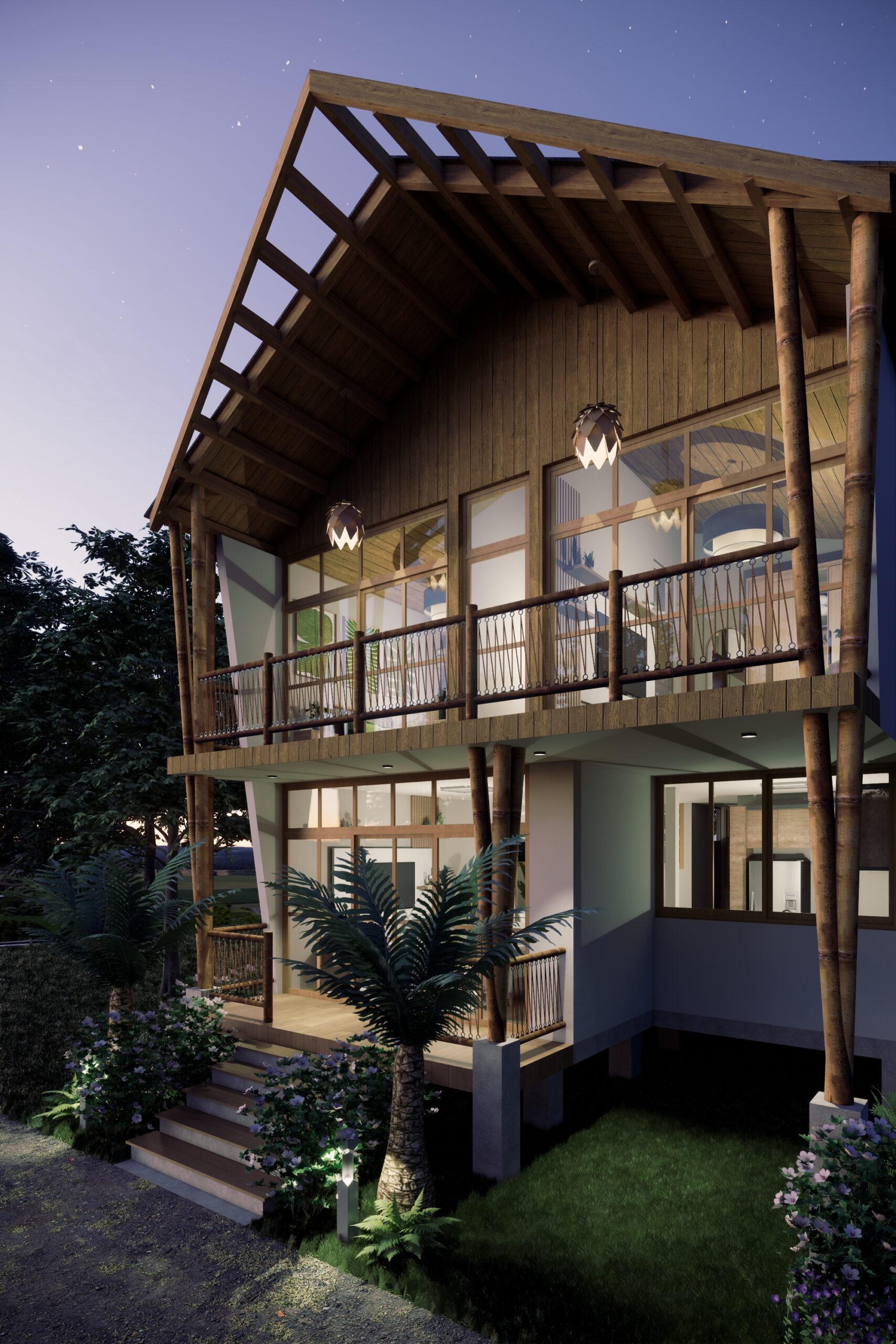 Diseño de casa de campo GE2 en Huacho, Huaura
