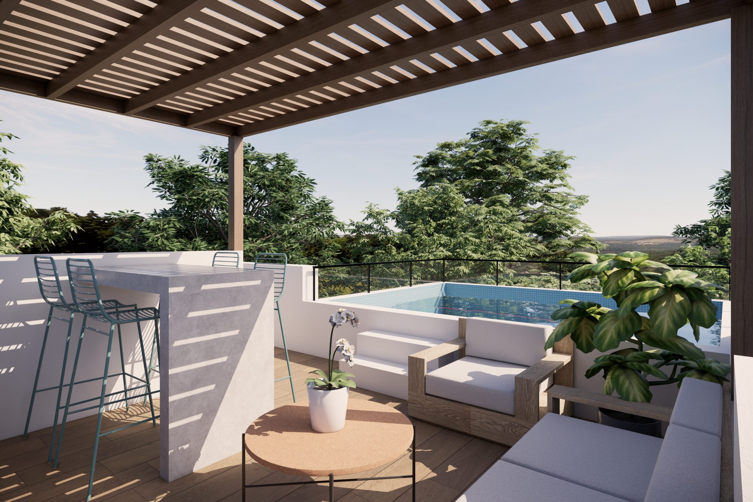 Diseño de casa de campo GE3 en Huacho